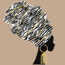 Кристальная ( алмазная) мозаика  " ФРЕЯ" ALV- 108 " Африканский стиль" 35 х 35 см