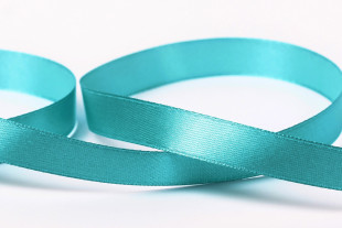Лента атласная 12 мм ( 1/2 ") "Gamma" №072 т-голубой 33 метра
