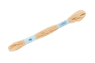 Нитки для вышивания " Gamma" декоративные " МУЛИНЕ Cloud" 100% полиэстер 6 м №15 бежевый