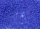 Бисер Чехия круглый 08/0 50 г 35056 прозрачный синий с белым прокрасом (светло-синий)
