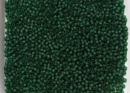 Бисер Япония круглый 11/0 10г 0939F зеленый изумруд, матовый прозрачный